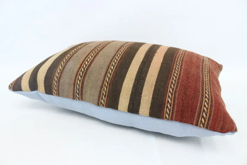 16x24 Beige Pillow Case, Turkish Bench Pillow Sham, Kilim Pillow Cover, Kilim Pillow, Patio Pillow Cover, Interior Designer Pillow, Pillow Cover - 6