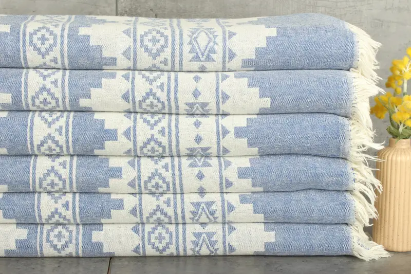 Shower Curtain, Decorative Blanket, Bachelor Party Favors, 86x56 Cotton Kilim Towel, Christmas Tablecloth, Throw Blanket, Bachelorette Party Favors - 2