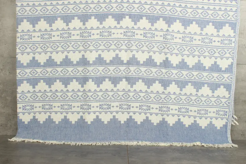 Shower Curtain, Decorative Blanket, Bachelor Party Favors, 86x56 Cotton Kilim Towel, Christmas Tablecloth, Throw Blanket, Bachelorette Party Favors - 1