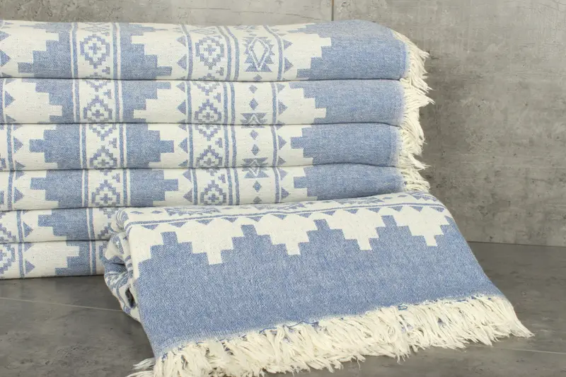 Shower Curtain, Decorative Blanket, Bachelor Party Favors, 86x56 Cotton Kilim Towel, Christmas Tablecloth, Throw Blanket, Bachelorette Party Favors - 3