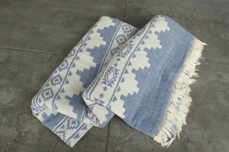 Shower Curtain, Decorative Blanket, Bachelor Party Favors, 86x56 Cotton Kilim Towel, Christmas Tablecloth, Throw Blanket, Bachelorette Party Favors - 6