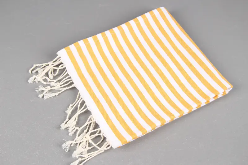 Wedding Anniversary Gift, Wedding Favors, 40x18 Cotton Striped Towel, Monogram Kitchen Towel, Organic Towel, Embroidery Towels, Custom Hand Towel - 6