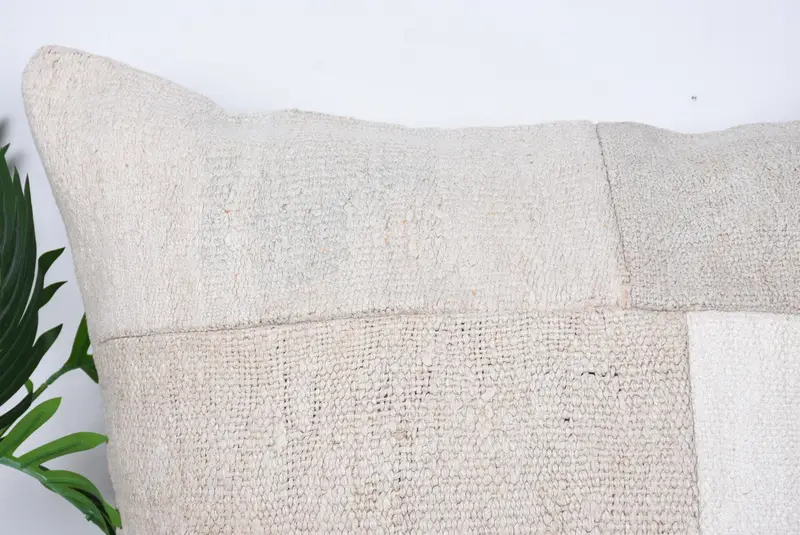 Vintage Kilim Pillow, 28x28 Beige Cushion Case, Pillow Case, Vintage Pillow Sham, Boho Pillow Sham Cover, Boho Pillow, Pattern Throw Cushion Cover - 2