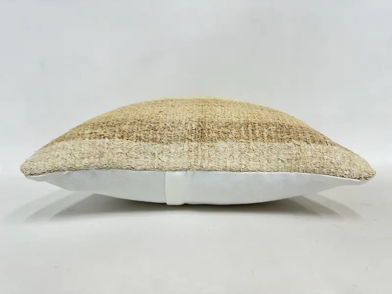 Pillow for Sofa, Vintage Kilim Throw Pillow, Ethnical Kilim Rug Pillow, 16x16 Beige Pillow Cover, Bed Cushion Case, Cushion - 5