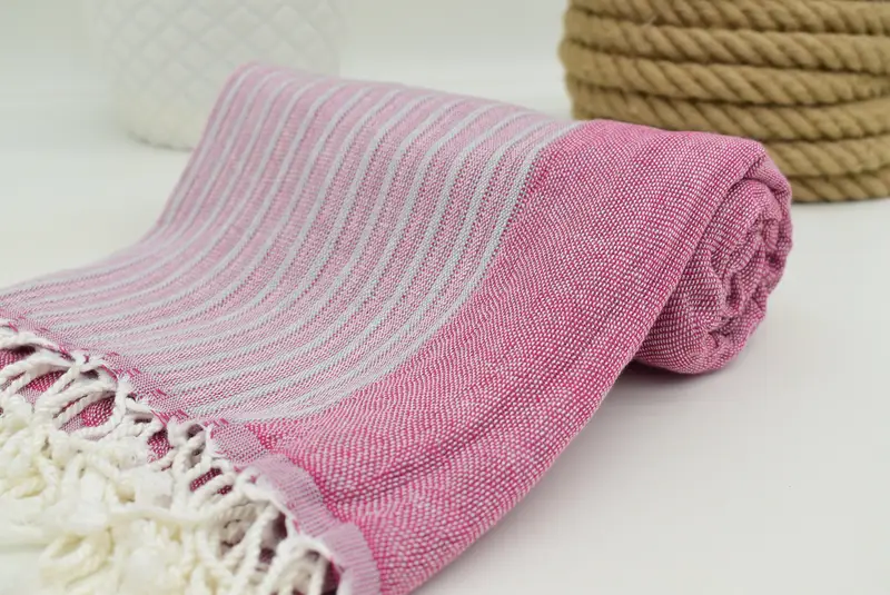 70x36 Cotton Striped Towel, Wedding Gifts Towel, Wedding Favors, Merry Christmas Gifts, Turkish fouta towel for outdoor use, Personalized Towel - 1