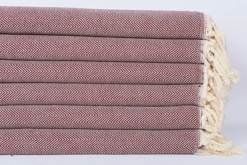 Wedding For Favor, Lightweight towel, Gift For Him, Turkish beach towel, 70x40 Cotton Herringbone Towel, Embroidered Turkish Towel, Yoga Towel - 3