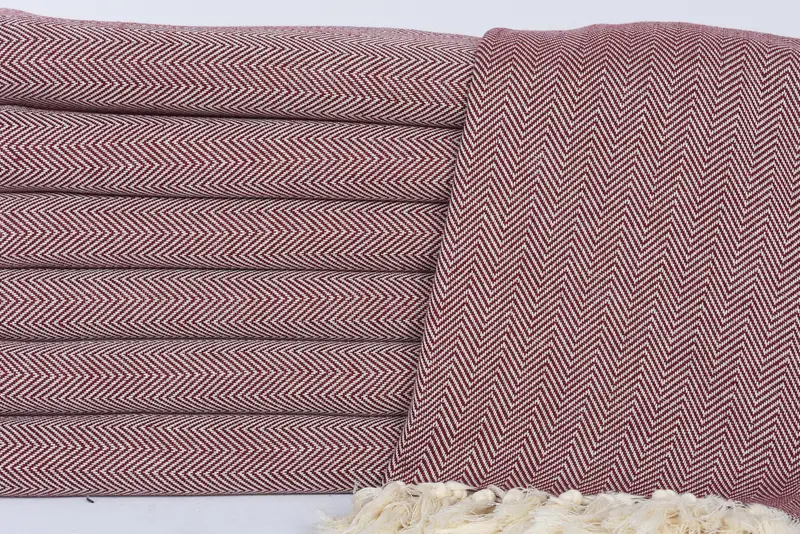 Wedding For Favor, Lightweight towel, Gift For Him, Turkish beach towel, 70x40 Cotton Herringbone Towel, Embroidered Turkish Towel, Yoga Towel - 2