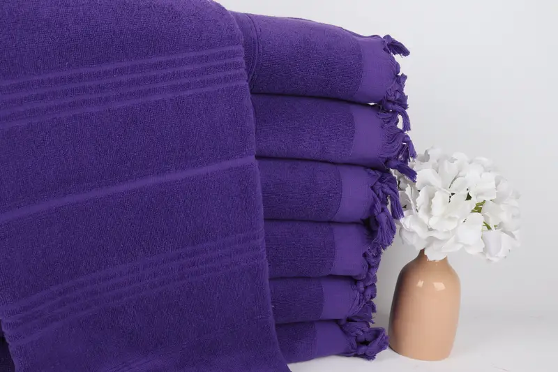 Wedding Favors, 70x36 Cotton Striped Terry Towel, Bachelor Bachelorette Party Favors, Grandma Gift, Family Gift Basket, Yoga Towel, Luxury towel - 1