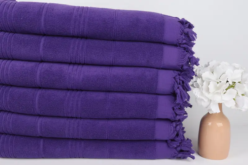 Wedding Favors, 70x36 Cotton Striped Terry Towel, Bachelor Bachelorette Party Favors, Grandma Gift, Family Gift Basket, Yoga Towel, Luxury towel - 3