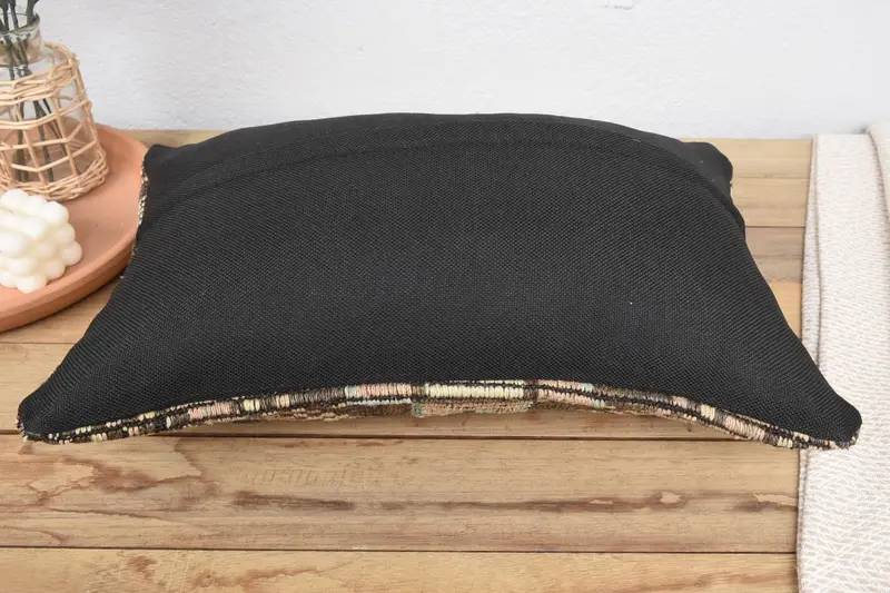 Pillow Cover, Vintage Kilim Throw Pillow, Boho Pillow, 12x20 Brown Pillow Cover, Ethnic Pillow Cover Pillow, Interior Designer Pillow - 6