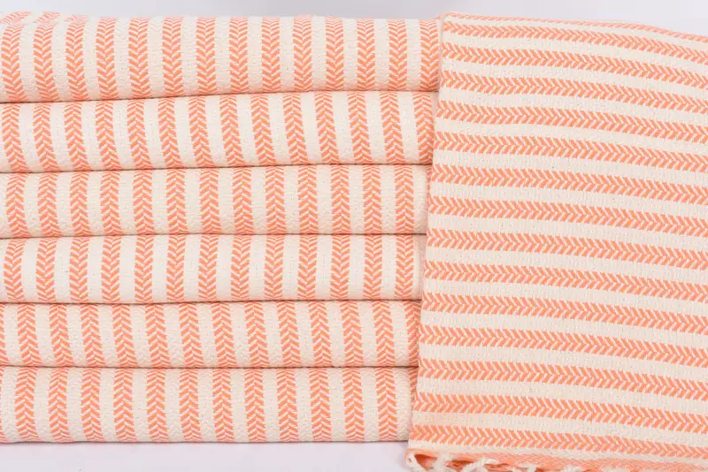 Wedding Gift For Bride, Bachelorette Party Items, 40x18 Cotton Chevron Towel, Bathroom Towels, Bridesmaid Gifts, Monogram Hand Towel, Organic Towel - 2