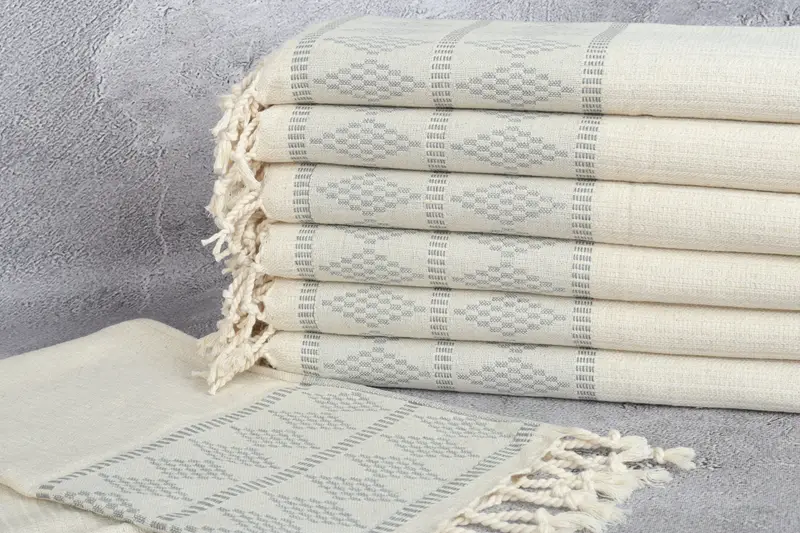 Decorative Towel, Gift Boxes Tea Towels, Best Wedding Gift, 40x20 Linen Kilim Design Towel, Wedding Gift, Small Bath Towels, Personalized Dish Towel - 2