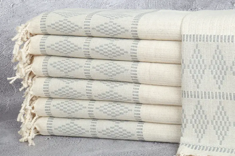 Decorative Towel, Gift Boxes Tea Towels, Best Wedding Gift, 40x20 Linen Kilim Design Towel, Wedding Gift, Small Bath Towels, Personalized Dish Towel - 1