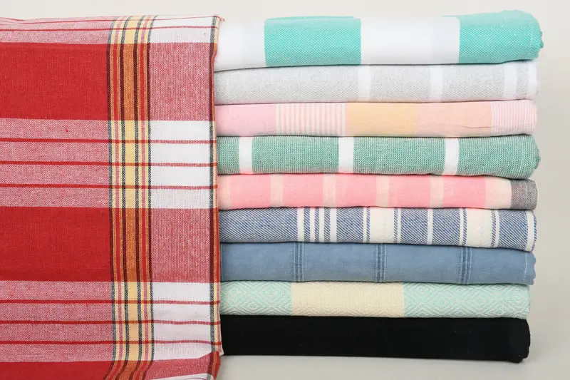 Summer Gift, Sand-resistant towel, Hammam Towel USA, Home Decor Gifts, 70x40 Cotton Set of 10 Towel, Soft and absorbent Turkish towel, Xmas Gifts - 1