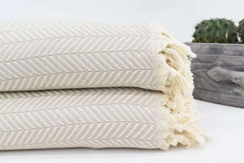 Boho Throw Blankets, 92x76 Cotton Chevron Towel, Spooky Bachelorette Party, Decorative Bedspread, Throw Blanket, Custom Blanket, Halloween Gifts - 3