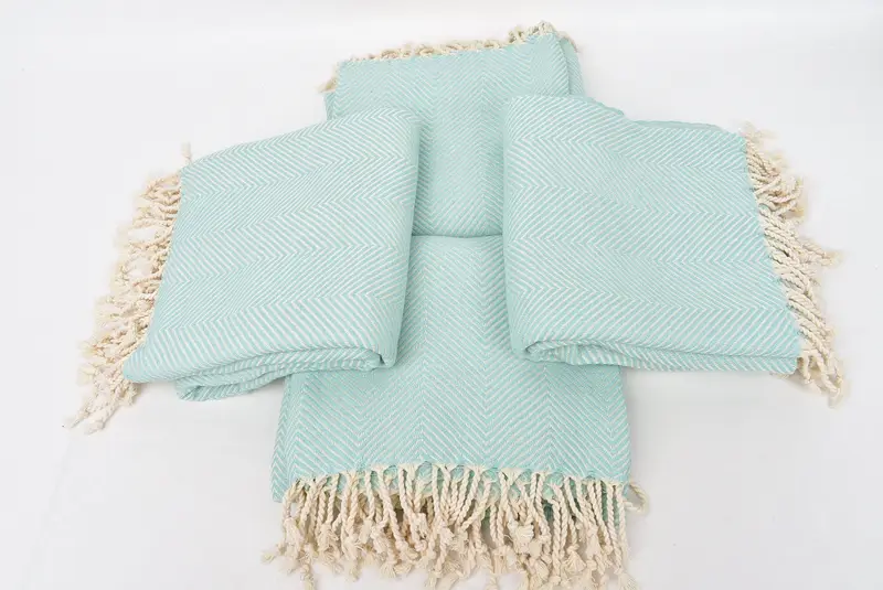 Brautduschengeschenke, sandresistenter türkisches Handtuch für Reisen, Hochzeitsbevorzugungen, 70x40 Baumwoll-Fischgrätenhandtuch, Custom Beach-Handtuch, Personalizes Geschenk - 6
