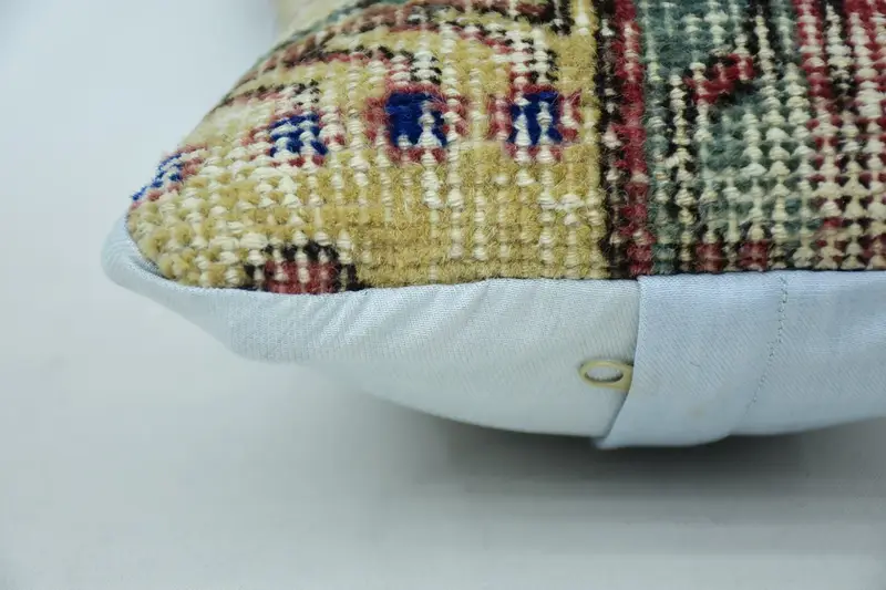Antique Pillows, Ethnical Kilim Rug Pillow, Pillow Case, Authentic Cushion Case, 8x16 Beige Pillow Sham, Ikat Pillow Cover, Gift Pillow - 5