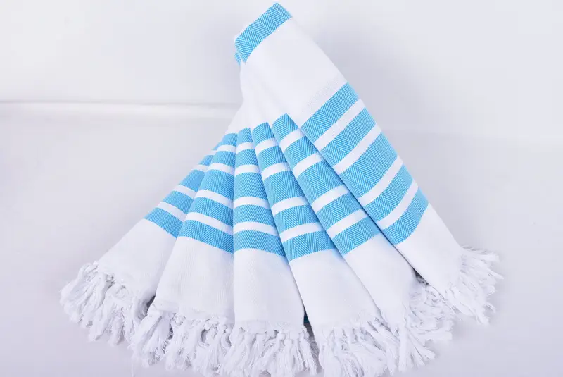Christmas Gift, Traditional Turkish peshtemal for hammam, 70x40 Cotton Herringbone Towel, Bridesmaid Gift Towel, Beach Towel Gift, Cotton towel - 4