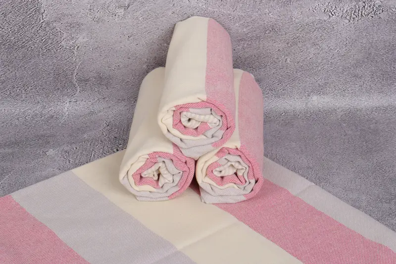 Lightweight Turkish towel, Spa Towel, Wedding Towel, Girl Trip Party Favor, Xmas Gifts, Gift For Her, 70x40 Cotton Striped Towel, Turkish Towel USA - 7