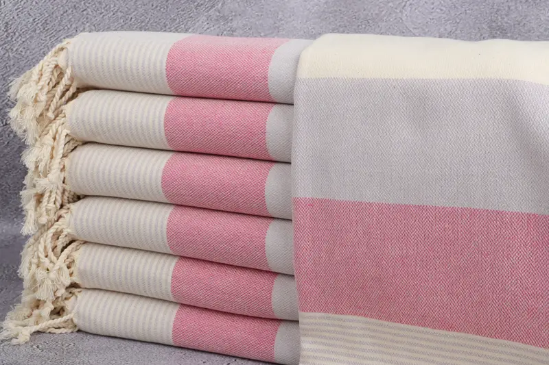 Lightweight Turkish towel, Spa Towel, Wedding Towel, Girl Trip Party Favor, Xmas Gifts, Gift For Her, 70x40 Cotton Striped Towel, Turkish Towel USA - 1