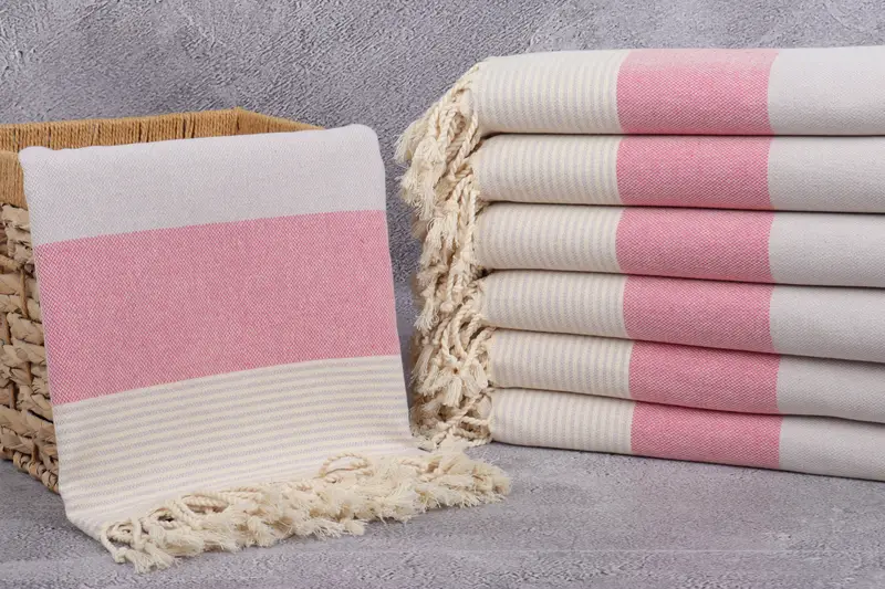 Lightweight Turkish towel, Spa Towel, Wedding Towel, Girl Trip Party Favor, Xmas Gifts, Gift For Her, 70x40 Cotton Striped Towel, Turkish Towel USA - 3