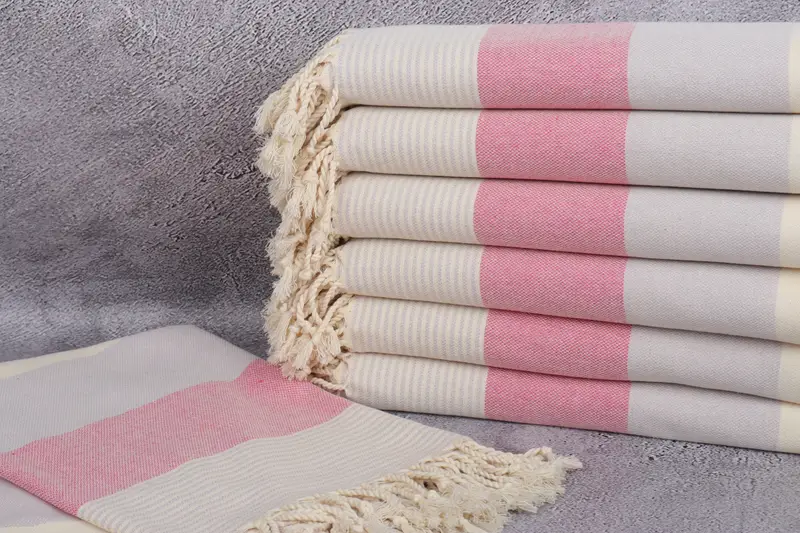 Lightweight Turkish towel, Spa Towel, Wedding Towel, Girl Trip Party Favor, Xmas Gifts, Gift For Her, 70x40 Cotton Striped Towel, Turkish Towel USA - 2