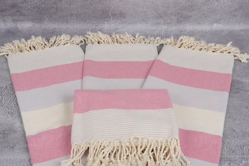 Lightweight Turkish towel, Spa Towel, Wedding Towel, Girl Trip Party Favor, Xmas Gifts, Gift For Her, 70x40 Cotton Striped Towel, Turkish Towel USA - 4