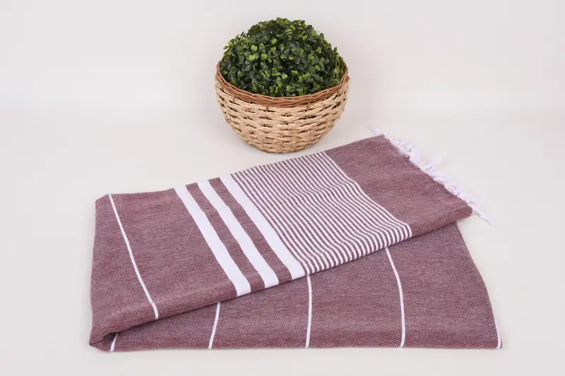 70x40 Cotton Striped Towel, Extra large Turkish bath towel, Personalized Gifts, Absorbent Turkish towel, Home Decor Towel, Monogram Beach Towel - 4