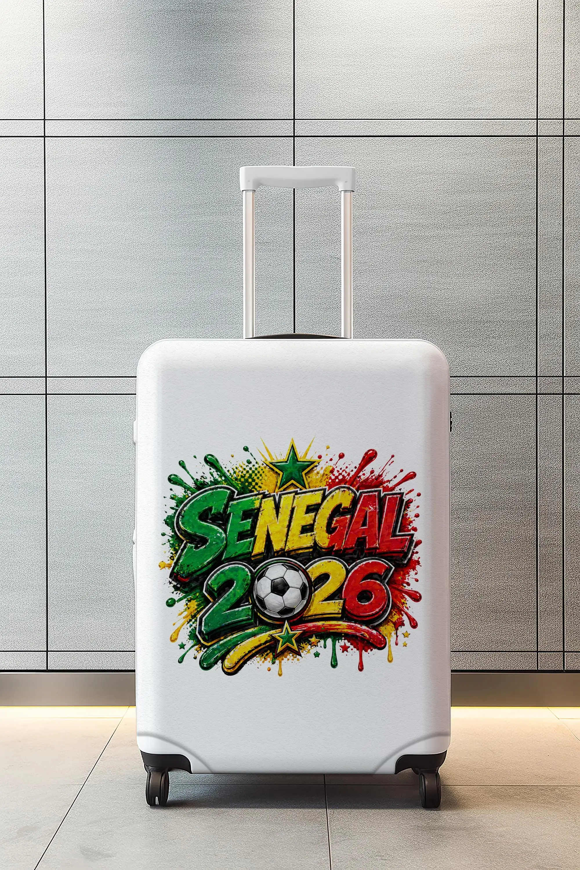 Senegal Fußball-Gepäckhülle, 2026 Fan-Kofferschutz mit Sport-Reise-Design - 1