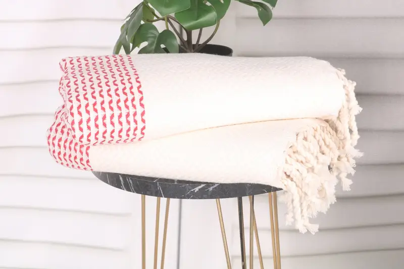 Unique Wedding Gift, Beach towel, Anniversary Gift For Her, Bachelor Gifts, Pool Towels, Embroidery Towel, Luxury towel, 76x40 Cotton Diamond Towel - 3