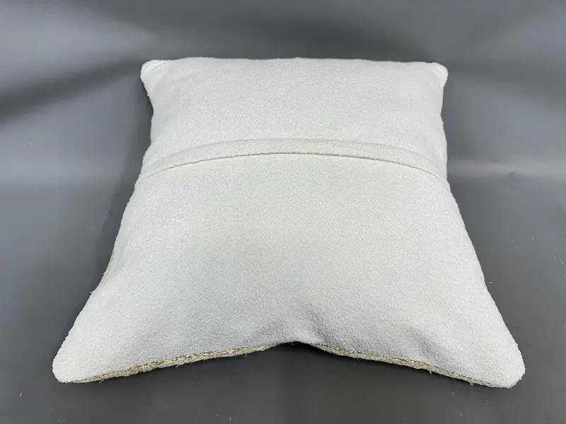 Living Room Throw Pillow Sham, Pillow Cover, Gift Pillow, 24x24 Beige Cushion Case, Home Decor Pillow, Ethnical Kilim Rug Pillow - 7