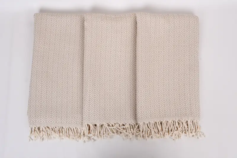 Turkish Towel USA, Best Friend Gift Ideas, 70x40 Cotton Diamond Towel, Turkish hand towel, Luxury Turkish Bath Towel, Sand-resistant towel - 7