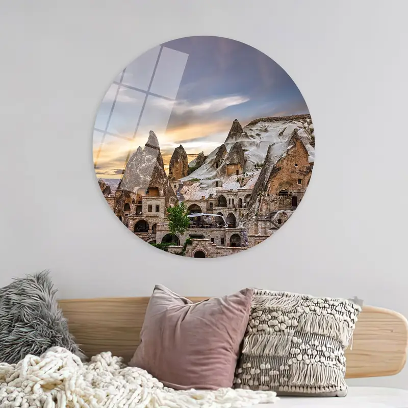 ギョレメの夕日: カッパドキアのトルコ キャンバス プリント