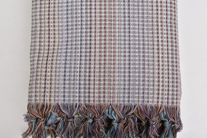 Boho Throw Blankets, Personalized Blanket, 92x88 Cotton Geometric Towel, Monogram Blanket, Turkish Blanket Throw, Best Friend Christmas Gift - 4