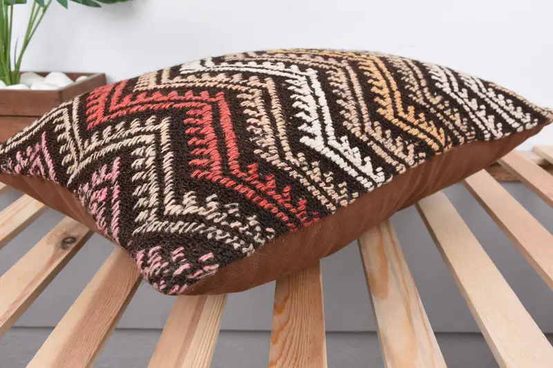 Comfy Throw Pillow Case, Kilim Pillow Cover, Retro Throw Pillow Case, 16x24 Yellow Pillow Cover, Gift Pillow, Interior Designer Pillow, Pillow Cover - 6