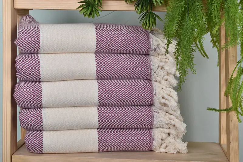 Sand-free towel, 70x40 Cotton Herringbone Towel, Turkish Towel Beach Towel, Bachelorette Party Gift, Best Friend Christmas Gift, Lightweight towel - 1