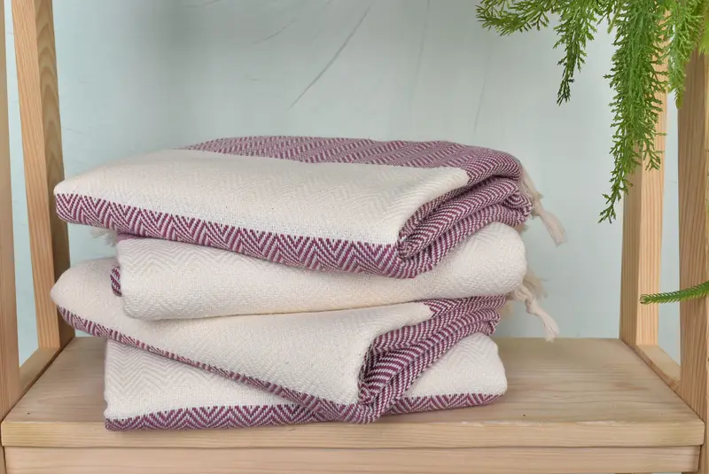 Sand-free towel, 70x40 Cotton Herringbone Towel, Turkish Towel Beach Towel, Bachelorette Party Gift, Best Friend Christmas Gift, Lightweight towel - 7