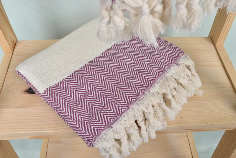 Sand-free towel, 70x40 Cotton Herringbone Towel, Turkish Towel Beach Towel, Bachelorette Party Gift, Best Friend Christmas Gift, Lightweight towel - 5