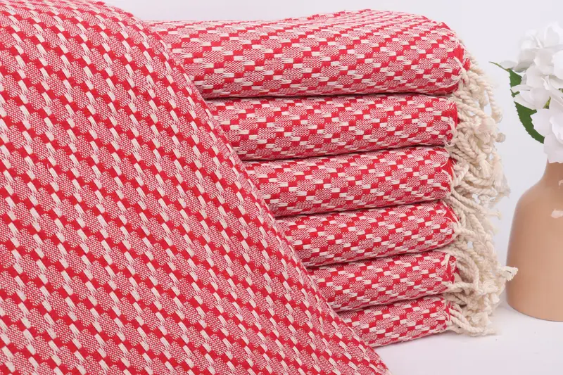 Wedding Shower Gift, Turkish Bath Towel USA, 68x40 Cotton Geometric Towel, Personalized Beach Towel, Monogram Turkish Towel, Absorbent Turkish towel - 1
