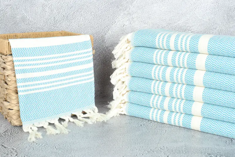 40x18 Cotton Striped Towel, Valentine Day Gift For Her, Wedding Favors, Bathroom Towels, Personalized Wedding Gift For Couple, Bridesmaid Gifts - 3