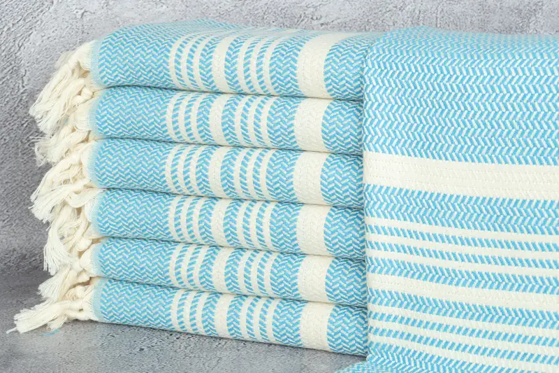 40x18 Cotton Striped Towel, Valentine Day Gift For Her, Wedding Favors, Bathroom Towels, Personalized Wedding Gift For Couple, Bridesmaid Gifts - 1