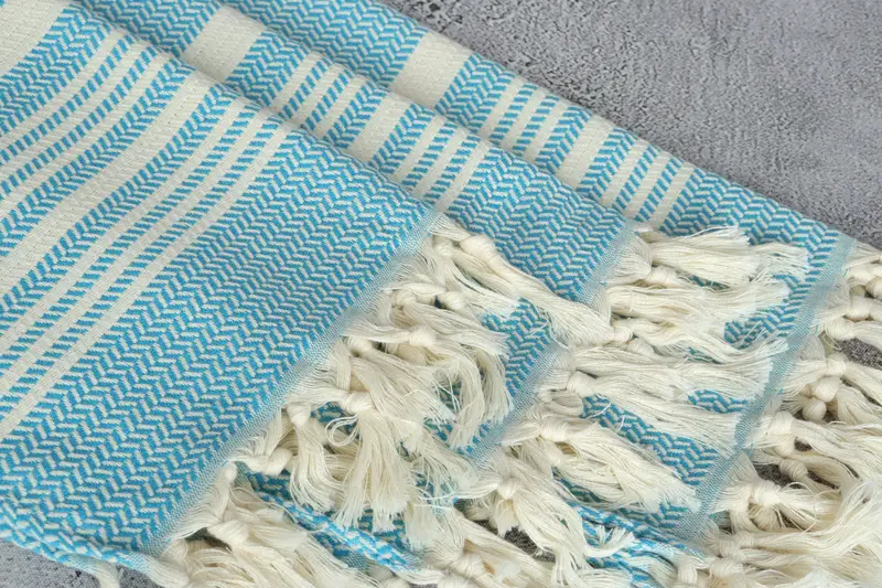 40x18 Cotton Striped Towel, Valentine Day Gift For Her, Wedding Favors, Bathroom Towels, Personalized Wedding Gift For Couple, Bridesmaid Gifts - 5
