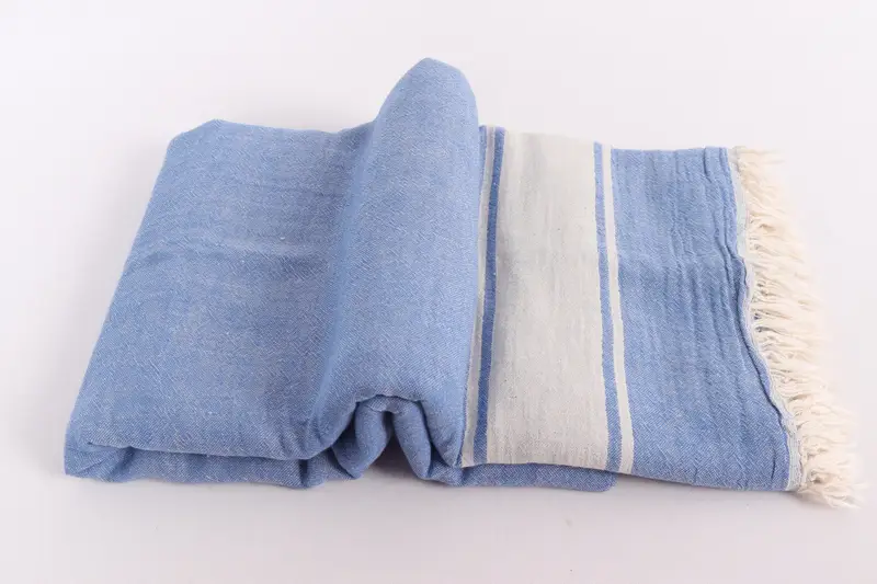Monogram Blanket, 70x60 Cotton Striped Towel, Personalised Gift, Large Beach Towel Personalized, Turkish Blanket, Shower Curtain, Bachelorette Gifts - 6