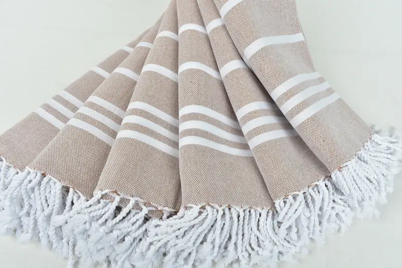 Travel towel, Towel With Name, 70x40 Cotton Striped Towel, Bachelorette Party Favors, Bachelorette Party Items, Handmade Gift, Spa Gift, Scarf Towel - 4