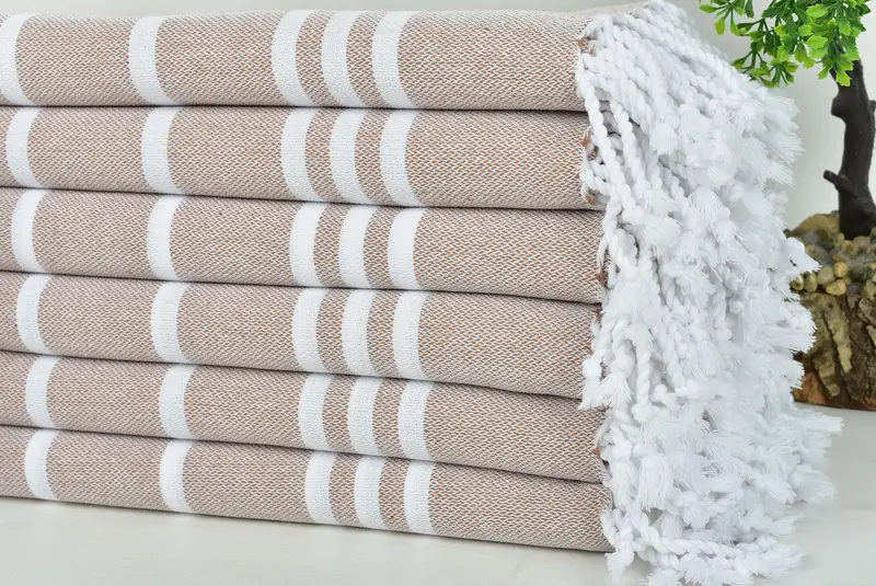 Travel towel, Towel With Name, 70x40 Cotton Striped Towel, Bachelorette Party Favors, Bachelorette Party Items, Handmade Gift, Spa Gift, Scarf Towel - 3