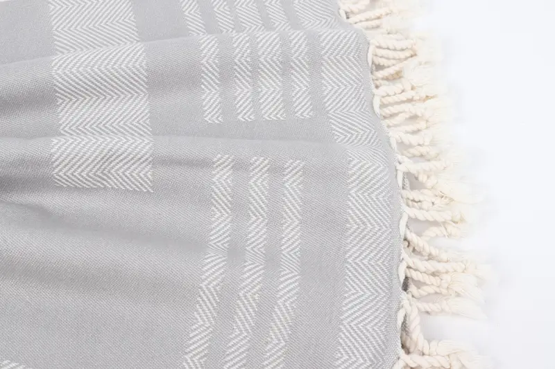 Monogram Towels, Personalized Wedding Gift, Custom Wedding Towel, 68x38 Cotton Chevron Towel, Engagement Gift, Fouta towel, Lightweight towel - 8
