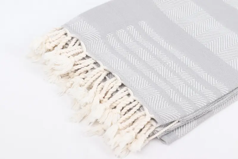 Monogram Towels, Personalized Wedding Gift, Custom Wedding Towel, 68x38 Cotton Chevron Towel, Engagement Gift, Fouta towel, Lightweight towel - 7