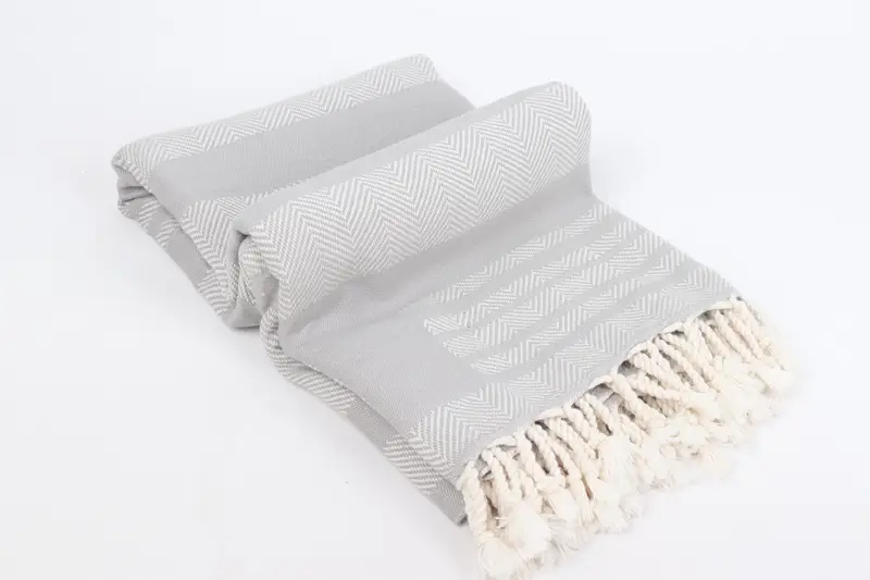 Monogram Towels, Personalized Wedding Gift, Custom Wedding Towel, 68x38 Cotton Chevron Towel, Engagement Gift, Fouta towel, Lightweight towel - 6