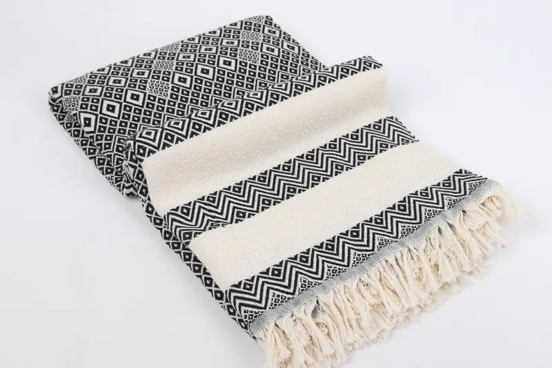 Bridesmaid Gifts, Traditional Turkish peshtemal for hammam, 70x40 Cotton Diamond Towel, Bridesmaid Gift Towel, Unique Gift, Embroidered Towel - 6