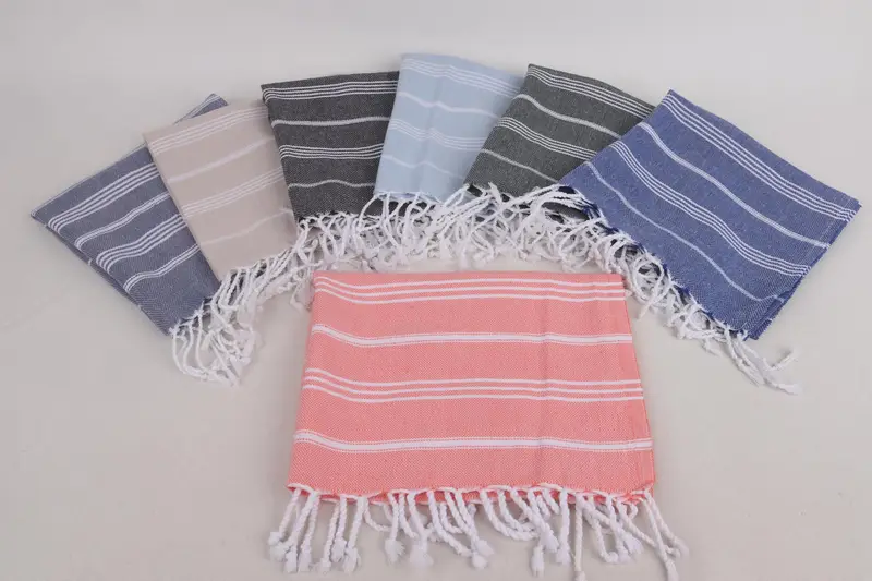 Summer Gift, Bachelor Towel, Monogram Kitchen Towel, Personalized Kitchen Towel, 38x18 Cotton Striped Towel, Custom Hand Towel, Bathroom Hand Towel - 2